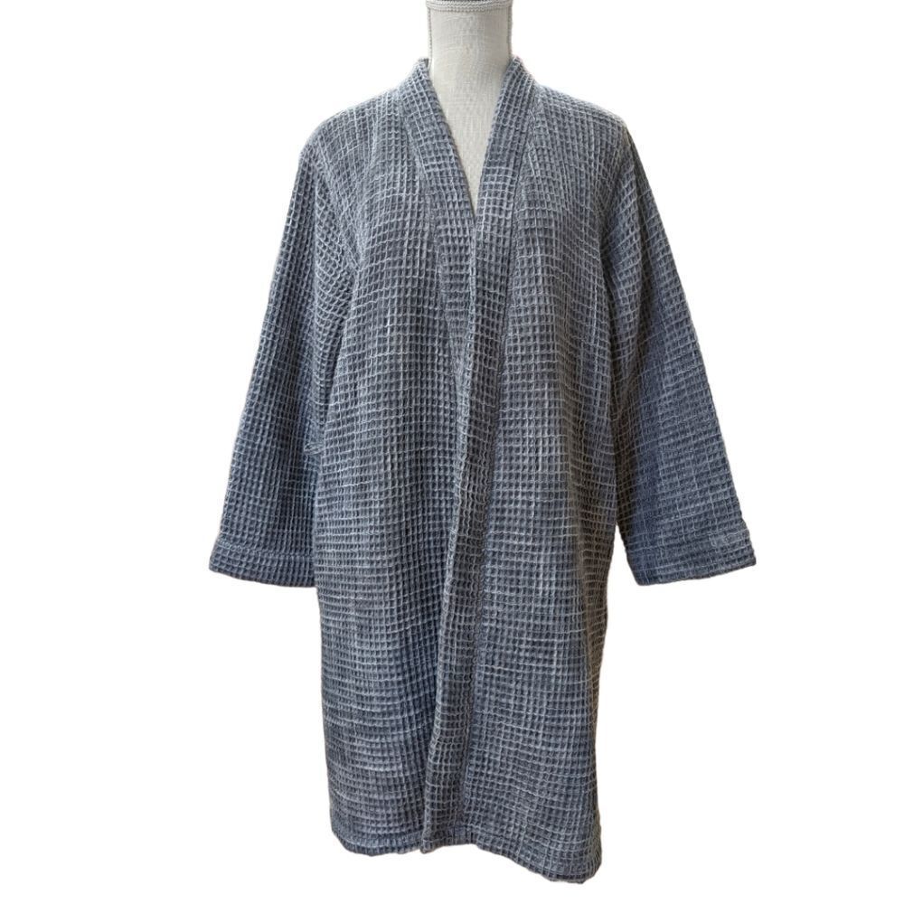 Parachute Women's Grey Knit Cotton Textured Long Cardigan Size M